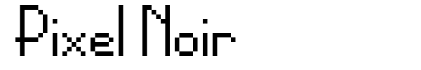 Pixel Noir font preview